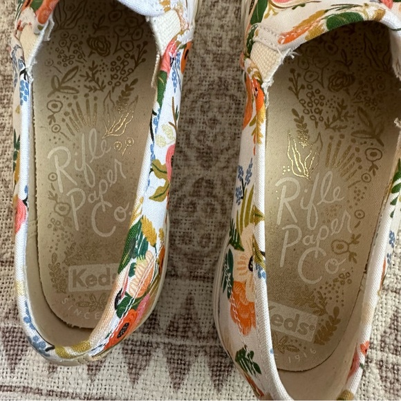 Keds X Rifle Paper Co Double Decker Meadow Slip On Sneakers - Picture 7 of 9
